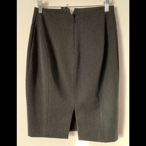 NWT Express dark grey/wet asphalt pencil skirt, knee length, Size 2 - Picture 10 of 10